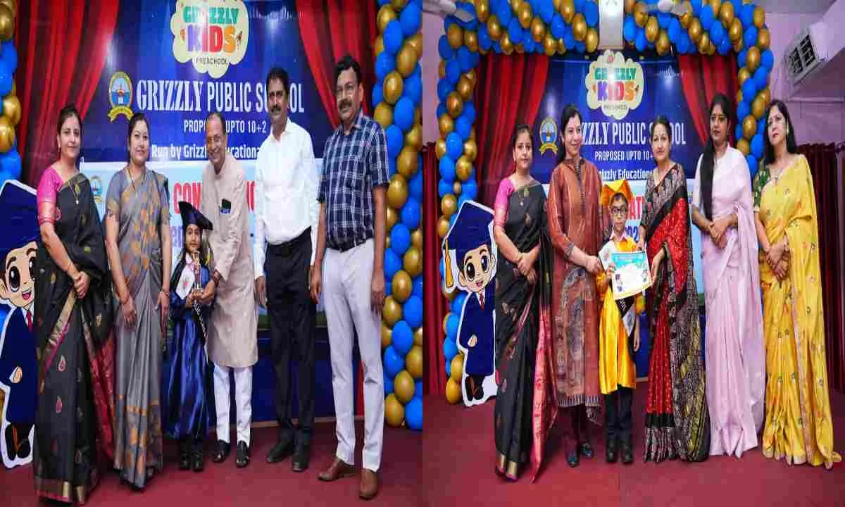Koderma News: ग्रिजली किड्स का भव्य दीक्षांत समारोह, नन्हे बच्चों की प्रस्तुति ने जीता दिल
