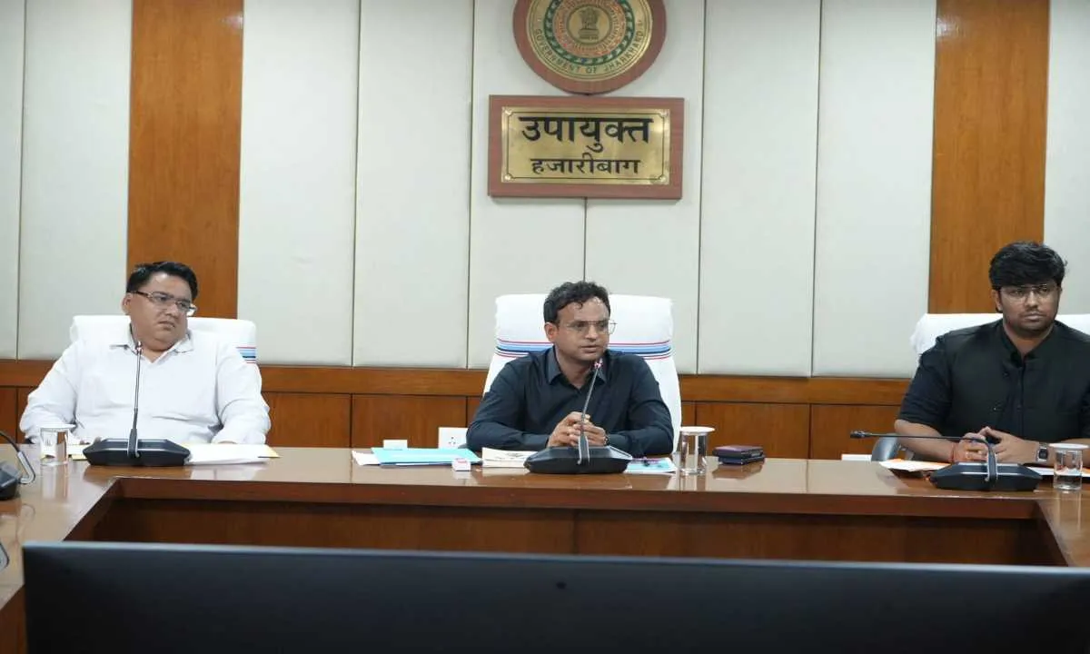 Hazaribagh News: डीसी का कड़ा रुख: नीलाम पत्र वादों के निपटारे में सुस्ती पर अधिकारियों को फटकार