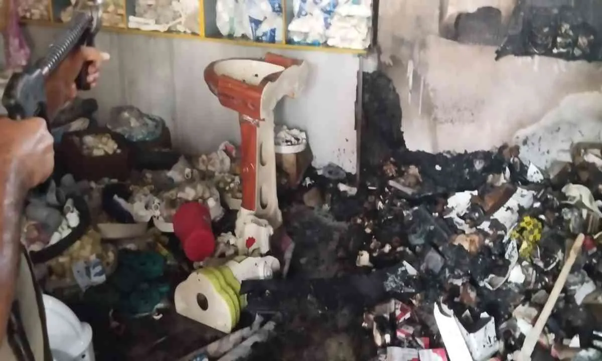 Koderma News: गोदाम में शॉर्ट सर्किट से मची तबाही, 5 लाख की हार्डवेयर सामग्री खाक