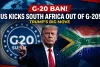 ट्रंप का बड़ा फैसला: दक्षिण अफ्रीका को G-20 से बाहर किया, सरकारी भुगतान भी बंद