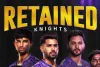 KKR ने जारी की आईपीएल 2026 रिटेन-रिलीज सूची, बड़े नाम बाहर; युवा खिलाड़ियों पर भरोसा
