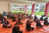 Sahebganj News: मॉडल कॉलेज राजमहल में योग दिवस का पूर्वाभ्यास, छात्रों ने दिखाया उत्साह