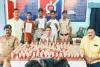 रेलवे स्टेशन से लेकर शहर तक छापेमारी, 4 तस्कर गिरफ्तार, भारी मात्रा में शराब जब्त