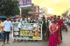 जेपीएससी-जेएसएससी परीक्षा में धांधली के खिलाफ आजसू कार्यकर्ताओं ने फूंका राज्य सरकार का पुतला