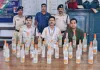साहिबगंज रेलवे स्टेशन से 34 बोतल विदेशी शराब बरामद, तस्कर सामान छोड़कर फरार