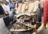 Koderma News: बाइक को बचाने के प्रयास में डिवाइडर से टकराई कार, लेकिन सुरक्षित बाहर निकले सभी यात्री