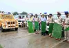 Bokaro News: आईजी, उपायुक्त और एसपी ने सेक्टर 12 पुलिस लाइन से वाहनों को किया रवाना