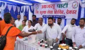 Deoghar News: श्रावणी मेला 2026 आजसू पार्टी ने देवघर में लगाया कांवरिया सेवा शिविर