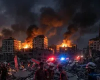 खान युनिस में एयरस्ट्राइक: 18 घायल, युद्धविराम पर फिर सवाल, हालात फिर बिगड़े