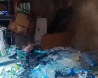 सिदगोड़ा बाजार में भीषण आग, छह दुकानें और गोदाम जलकर राख