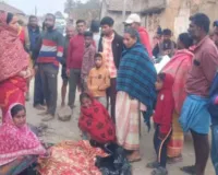 तेज़ रफ़्तार हाइवा ने युवक को कुचला, ग्रामीणों ने सड़क जाम कर किया विरोध 