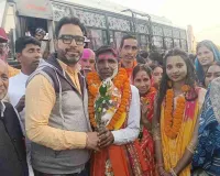 बड़की सरिया में भाजपा समर्थित शोभा देवी की जीत पर भव्य विजय जुलूस