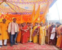 भक्ति के रंग में डूबा चंदौरी, मां मथुरासिनी के जयकारों से गूंजा पूरा इलाका