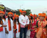 Palamu News : दुर्गा वाहिनी का भव्य पथ संचलन, शहर में निकाली गई पदयात्रा