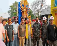 Ramgarh News: श्रद्धा और आस्था का संगम: भव्य जुलूस के साथ दुर्गा प्रतिमा का हुआ विसर्जन