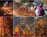 गंगा दशहरा पर साहिबगंज का गंगा तट बना मिनी बनारस, 11 हजार लीटर दूध से महाभिषेक