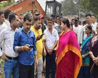 कांटा पहाड़ी में भू-धसान से दहशत, विधायक रागिनी सिंह ने अवैध माइनिंग पर जताई नाराजगी