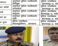 साहिबगंज पुलिस में बड़ा फेरबदल, सदर SDPO समेत कई अफसरों का तबादला