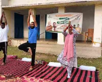 जमुआ में भाजपा का भव्य योग कार्यक्रम, महिलाओं और युवाओं की रही बड़ी भागीदारी