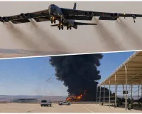 उड़ान भरते ही आसमान से गिरा अमेरिकी एयरफोर्स का B-52 बॉम्बर, 8 लोगों की मौत