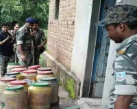Deoghar News: पथरौल पुलिस और उत्पाद विभाग की संयुक्त कार्रवाई में 300 किलो जावा महुआ नष्ट