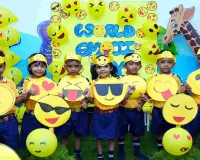 Koderma News: ग्रिज़ली विद्यालय में विश्व इमोजी दिवस पर प्री-प्राइमरी बच्चों ने बिखेरी अनूठी छटा
