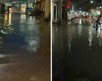 Sahibganj News: बारिश आते ही तालाब बन जाता है बरहरवा का बिंदु धाम पथ,8 महीने पहले बनी करोड़ों की नाली भी निकासी में फेल