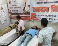 Sahebganj News: कॉलेज में एनएसएस, एनसीसी और ब्रह्माकुमारी के तत्वावधान में लगा रक्तदान शिविर