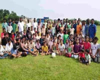 Hazaribagh News: पबरा फुटबॉल ग्राउंड में बच्चों के बीच आयोजित हुई भव्य एथलेटिक्स प्रतियोगिता