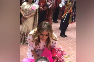 दिल्ली के सरकारी स्कूल पहुंची मेलेनिया ट्रंप, बोलीं – नमस्ते, यहां के लोग बहुत दयालु हैं