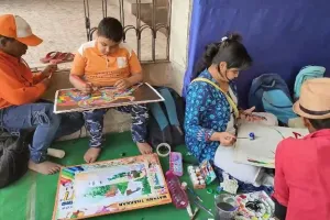 कलाकृति स्कूल ऑफ आर्ट्स में हुआ दो दिवसीय कार्यशाला का आयोजन