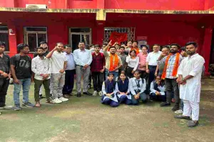 रांची विश्वविद्यालय में ABVP का जोरदार प्रदर्शन, परीक्षा और परिणाम में देरी पर हंगामा