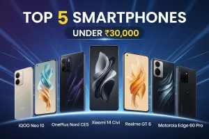 Top 5 best smartphones under 30K: iQOO Neo 10 से OnePlus Nord CE5 तक बेस्ट स्मार्टफोन डील्स