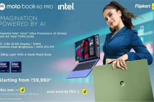 Moto Book 60 Pro Price in India: मोटोरोला का नया लैपटॉप लॉन्च, जानें कीमत और फीचर्स