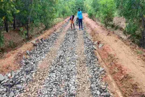 Giridih News: सड़क मरम्मती कार्य में भारी अनियमितता, ग्रामीणों में आक्रोश