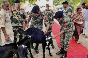 पंजाब के सीमावर्ती जिलों में पशुओं को बचाने के लिए आगे आई बीएसएफ