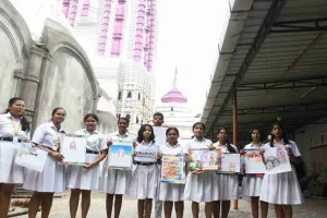 Ranchi News: डीपीएस के छात्रों ने उत्साहपूर्वक जगन्नाथ मंदिर में मनाया विश्व पर्यटन दिवस