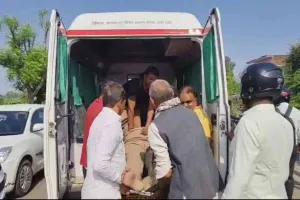 हमीरपुर में  तेज रफ्तार बाइक बकरी से टकराई, दरोगा घायल