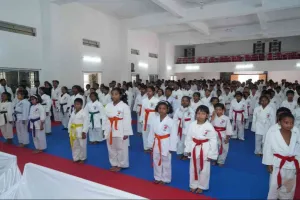 जिला स्तरीय कराटे चैंपियनशिप में 225 खिलाड़ियों की धमाकेदार भागीदारी