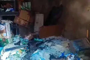 सिदगोड़ा बाजार में भीषण आग, छह दुकानें और गोदाम जलकर राख