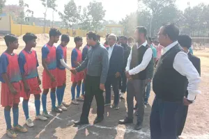 किरण पब्लिक स्कूल गिरिडीह में बिरसा मुंडा फुटबॉल अकादमी का भव्य उद्घाटन