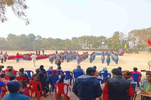 रघुनाथपुर स्थित सिद्धू-कान्हु सीनियर सेकेंडरी स्कूल में वार्षिक खेलकूद समारोह संपन्न