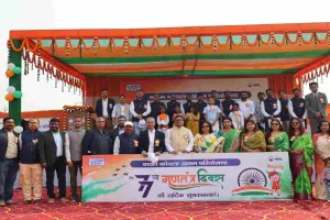 बादम सीएमपी में धूमधाम से आयोजित हुआ गणतंत्र दिवस समारोह