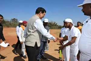 इमली ग्राउंड में प्रथम पीवीयूएनएल क्रिकेट टूर्नामेंट का भव्य शुभारंभ