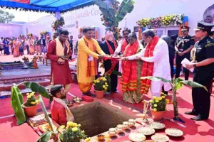 Jamshedpur News :  भगवान जगन्नाथ मंदिर निर्माण का राष्ट्रपति ने किया भूमि पूजन