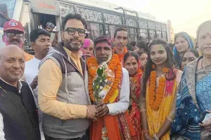 बड़की सरिया में भाजपा समर्थित शोभा देवी की जीत पर भव्य विजय जुलूस