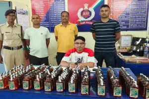 बरहरवा आरपीएफ की कार्रवाई,  ट्रेन से 115 बोतल अवैध शराब बरामद