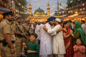 Pakur News : ईद पर उमड़ी भीड़, आमडापाड़ा में शांति और सौहार्द का दिखा माहौल