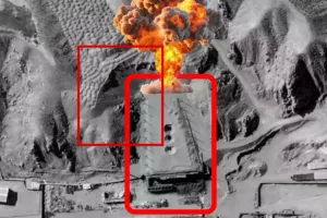 US B-2 ने ईरान के तालेघन-2 पर GBU-57 बंकर बस्टर गिराए? सैटेलाइट तस्वीरों में दिखे 3 गड्ढे
