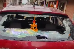 बसंती के 76 नंबर बूथ पर भाजपा प्रत्याशी विकास सरदार पर हमला, गाड़ी में तोड़फोड़ और हथियार छीनने की कोशिश